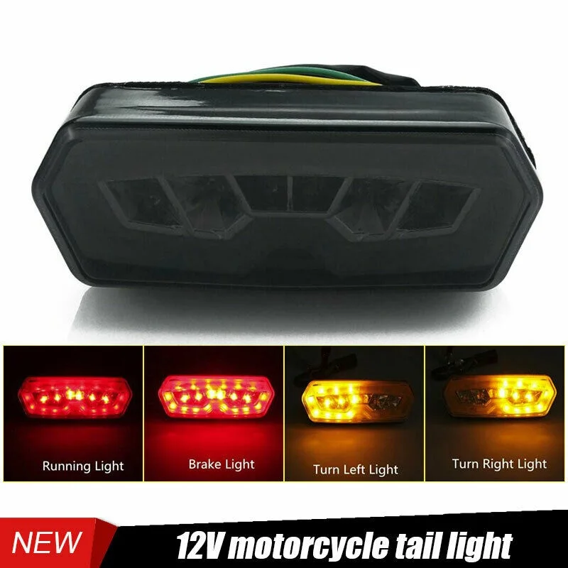 Motorcycle LED Tail Light Turn Signal Running Brake Stop Indicators Rear Brake Turn Lamp for MSX125 CBR650F 2014 2015