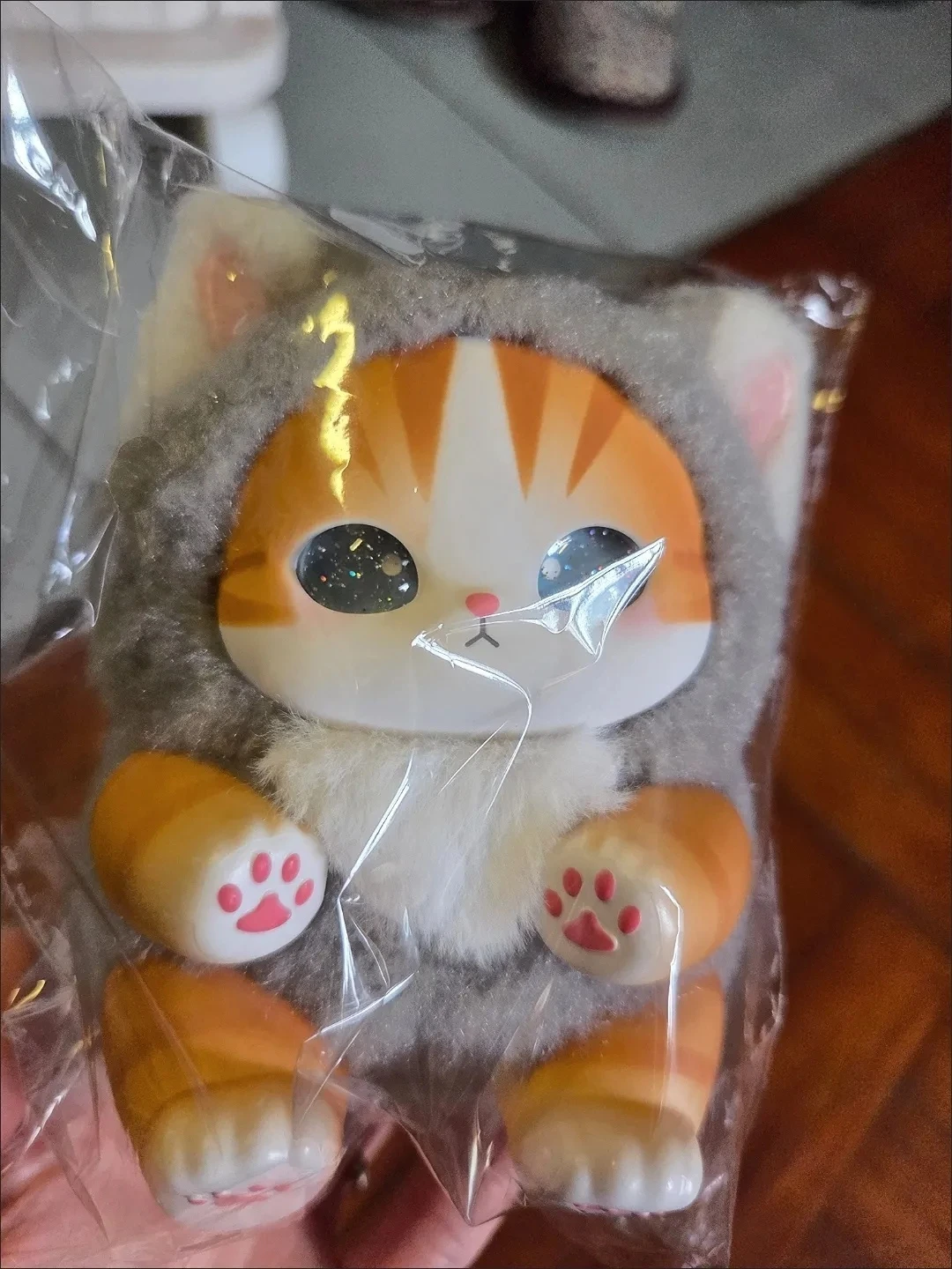 Cute Shark Cat Vinyl Plush Keychain Japanese Style Cat Animal Costume Bag Gift For Bag Decoration Reproduction Version