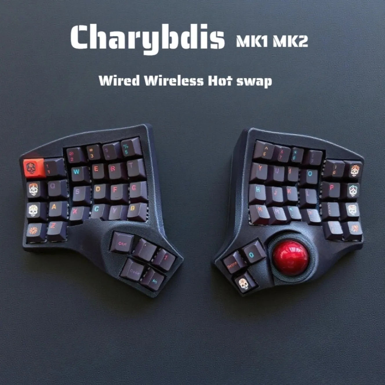 

Charybdis MK2/MK1 4x6 Сплит-клавиатура Комплект на заказ Проводная проводная двухрежимная трекбольная механическая Bluetooth-клавиатура Gamer Teclado