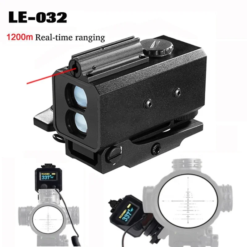 

LE032 Range Finder 1200M IP65 Waterproof Outdoor Real-time Tactical Mini Laser Rangefinder Hunting Scope Mountable For Aim Sight