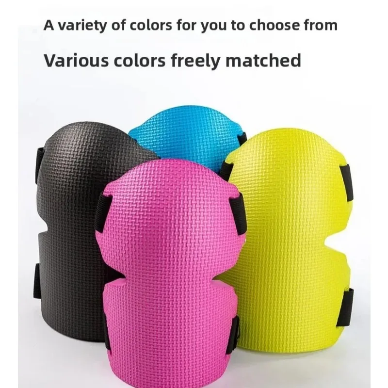 1 Pairs Heavy Duty Knee Protectors Extra Thick Foam Gardening Knee Pads Women Men with Adjustable  for Roofing Floor Work