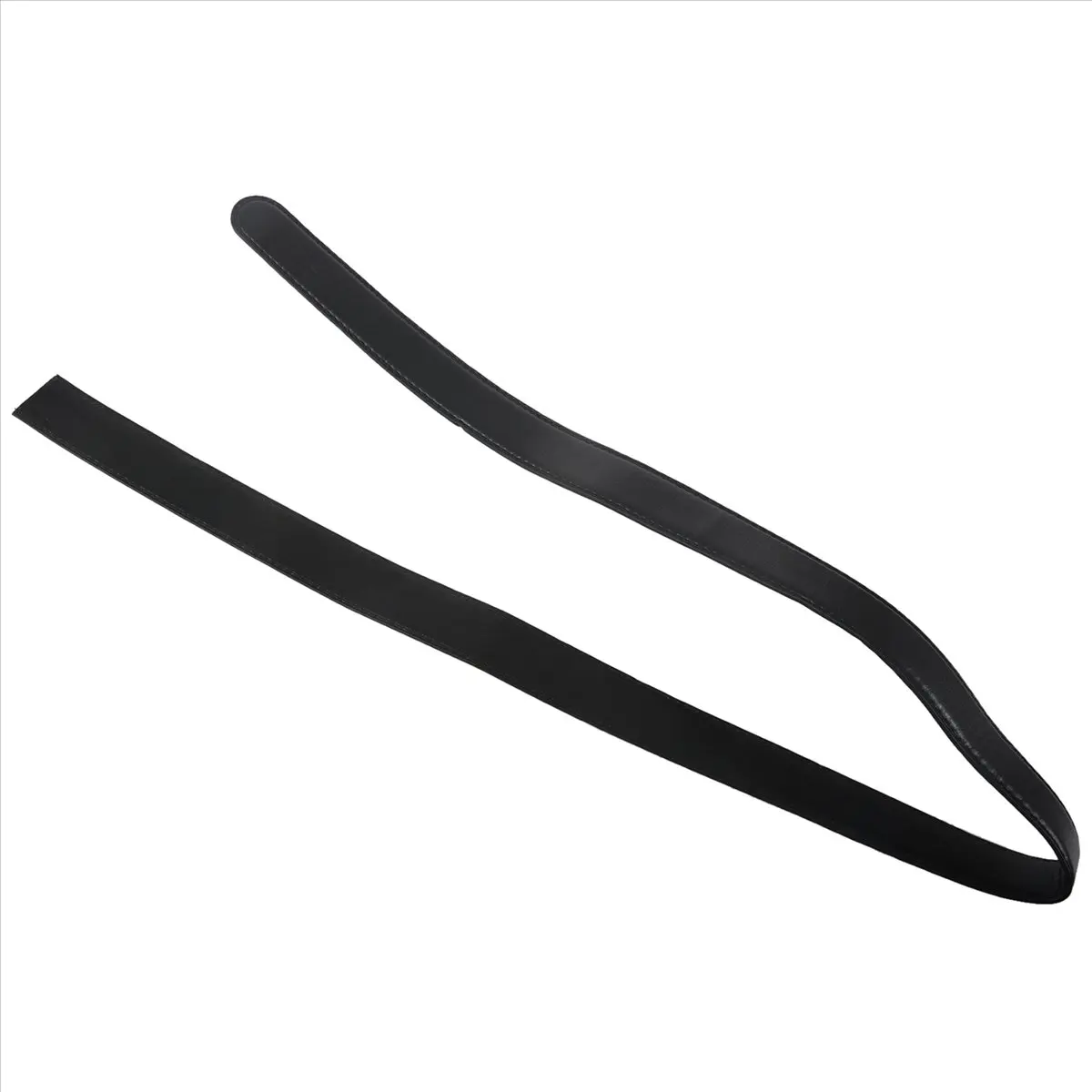 【Promo】8X Luxury Men'S Leather Automatic Ribbon Waist Strap Belt Without Buckle Black