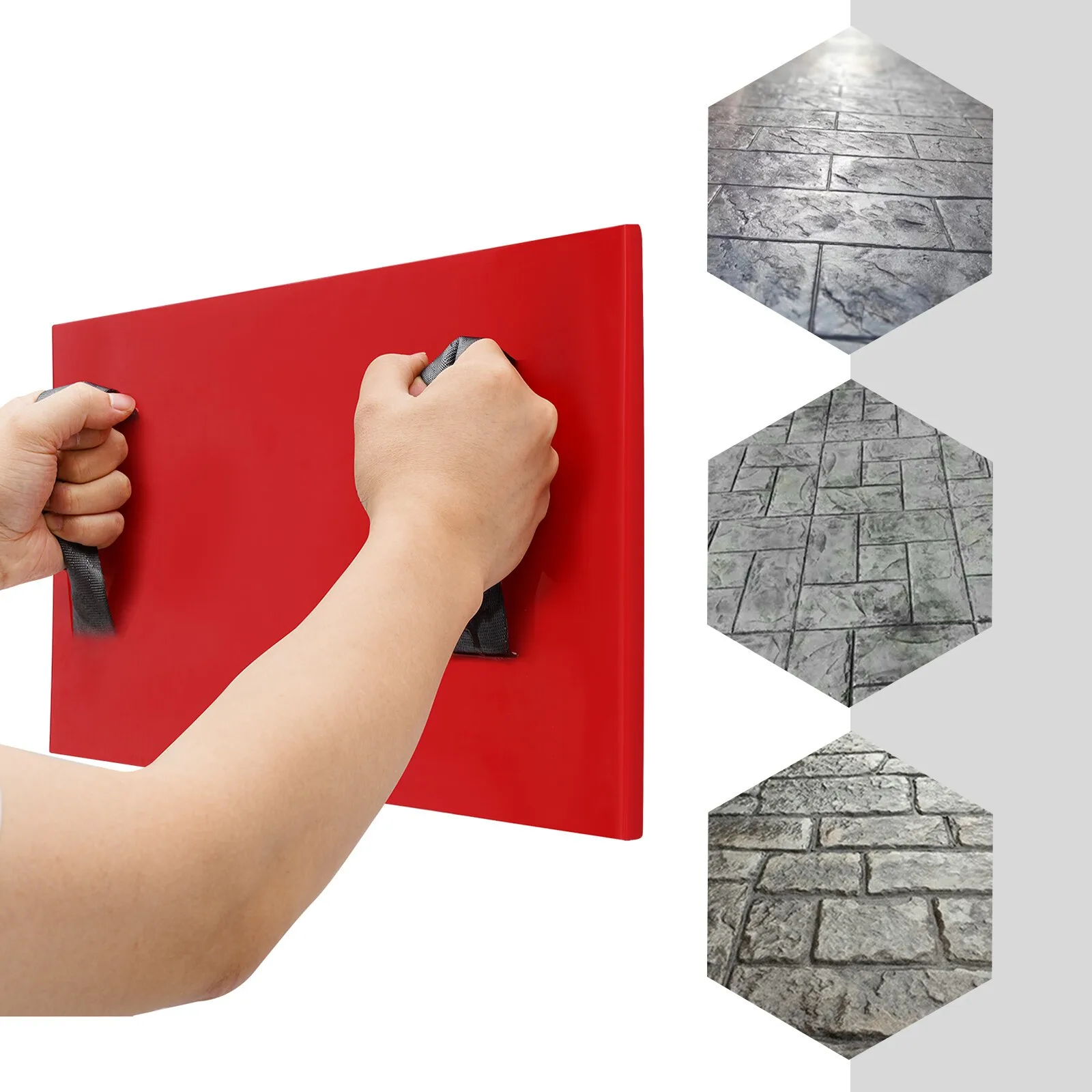 

Concrete Stamp Mat For Manual Texturing Outdoor Pavements And Patios Durable Flexible