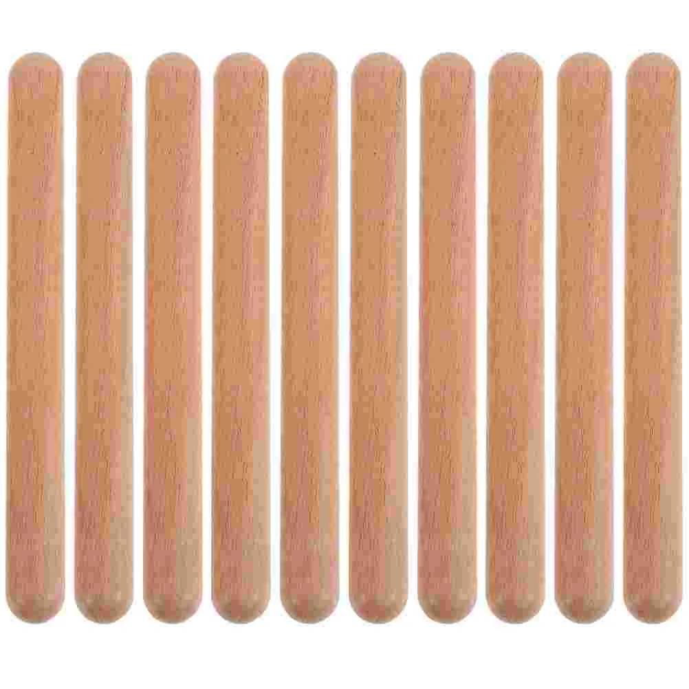 

12 Pcs Kids Tools Wooden Rhythm Sticks Beech Portable Natural Child Musical Percussion Instrument