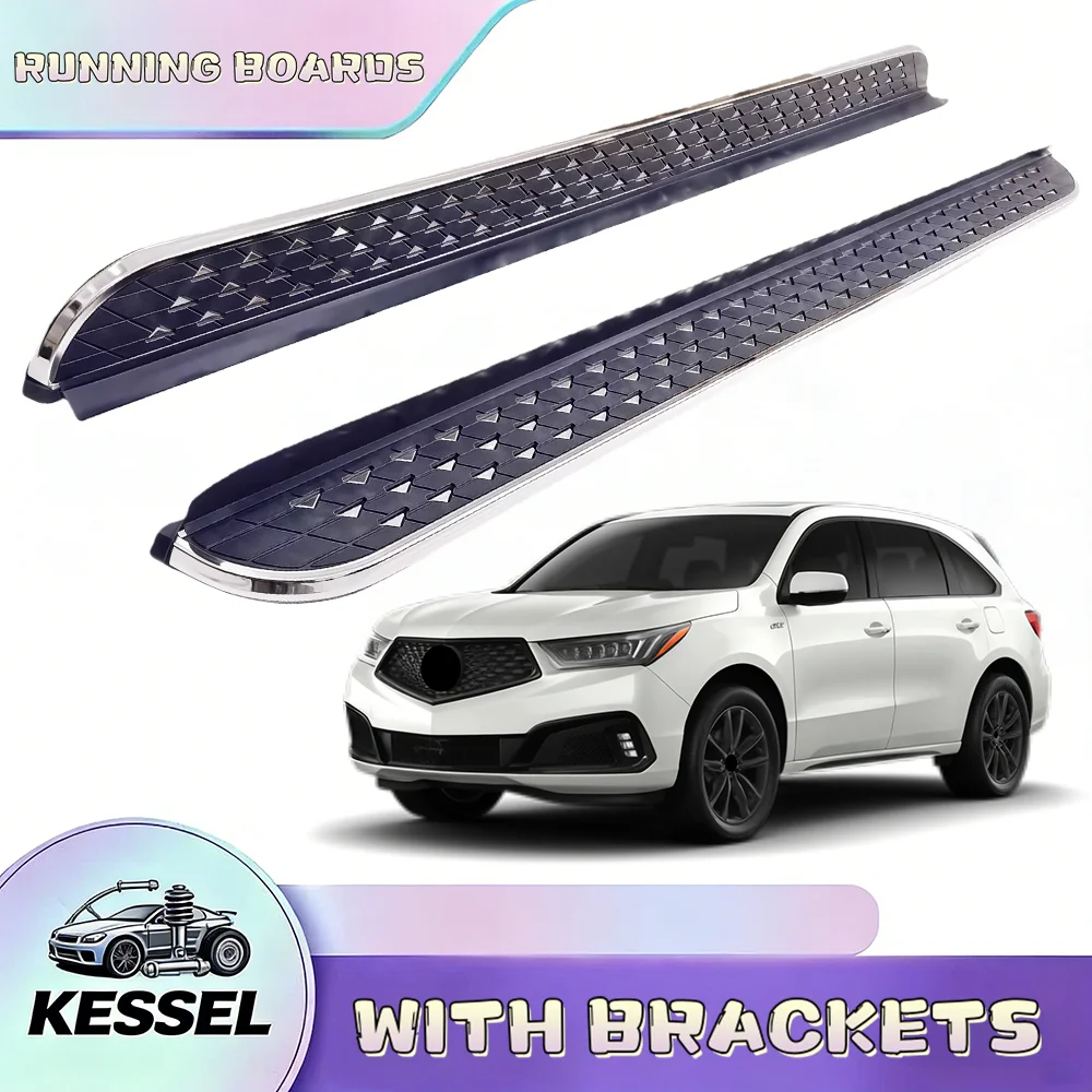 

Комплект из 2 алюминиевых фиксированных порогов-подножек с кронштейнами для Acura MDX 2014-2021 годов