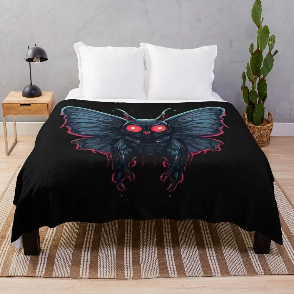 

Mothman Cryptid Throw Blanket Plush Fuzzy Cozy Blanket for Couch Sofa