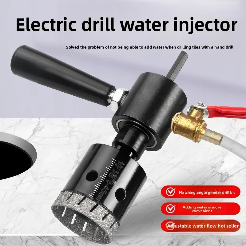 M10 Water Injector Hand Drill Angle Grinder Adapter Tile Opener Punching Water Filling Tool
