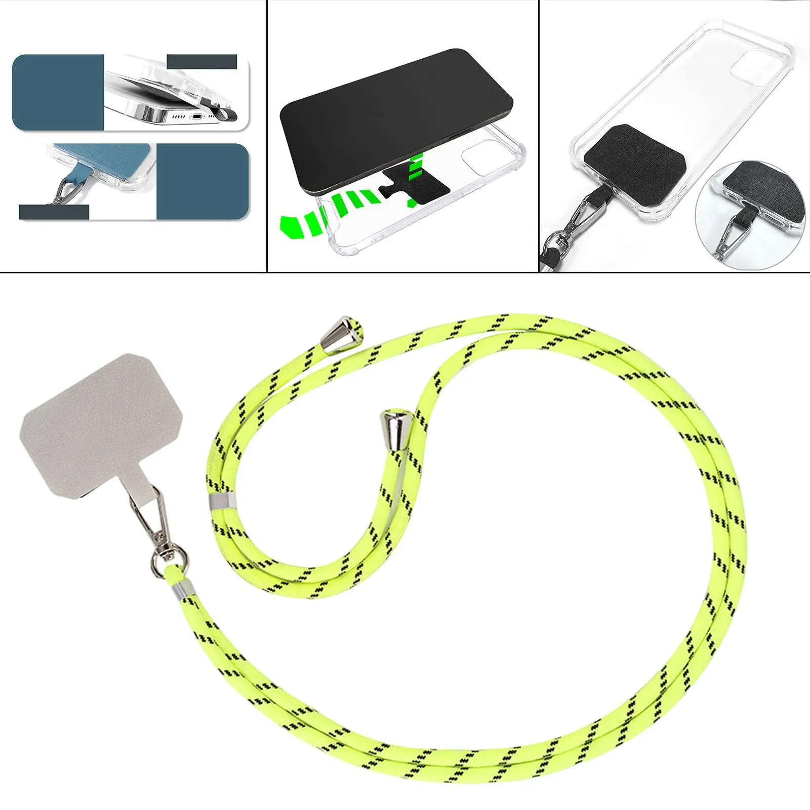 حزام رقبة بحبل للهاتف الذكي قابل للتعديل، مقاوم للتآكل ومضاد للفقدان #3