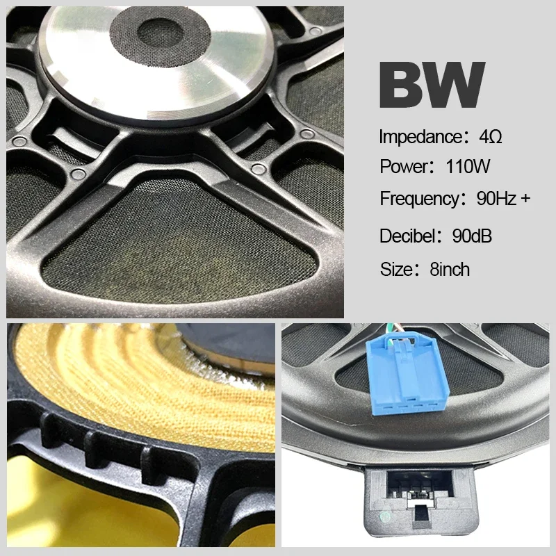 

Car LED Luminous Speaker Cover For BMW 5 Series G30 G31 G38 Front Door Tweeter Audio Horn Upgrade Modification Kit