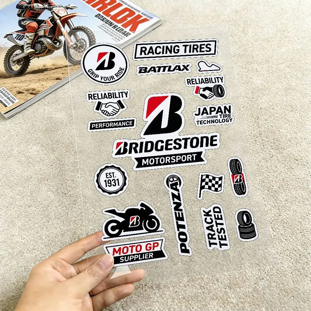 

Светоотражающие наклейки Bridgestone для мотоциклов, водонепроницаемые виниловые наклейки для мотоциклетных шлемов, топливных баков и велосипедов
