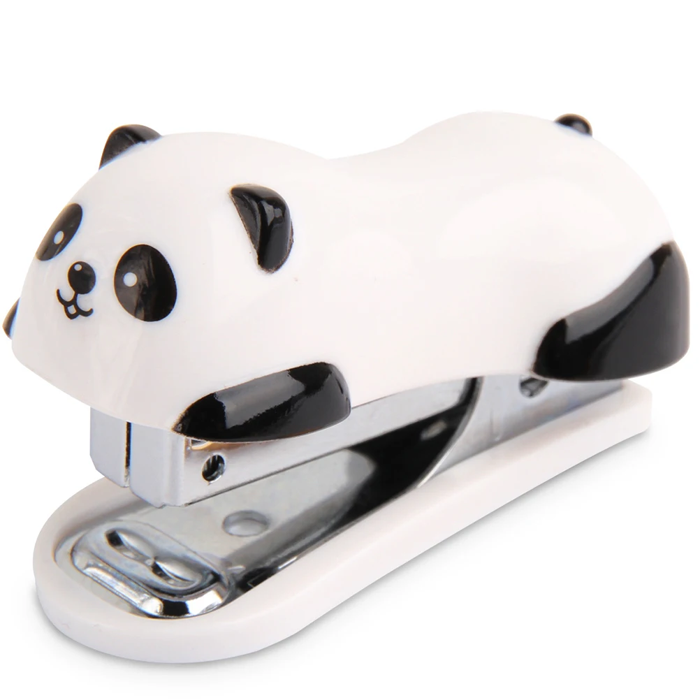 

2 Pcs Cartoon Stapler Portable Student Stationery Manual Stapling Machine Office Supplies Child