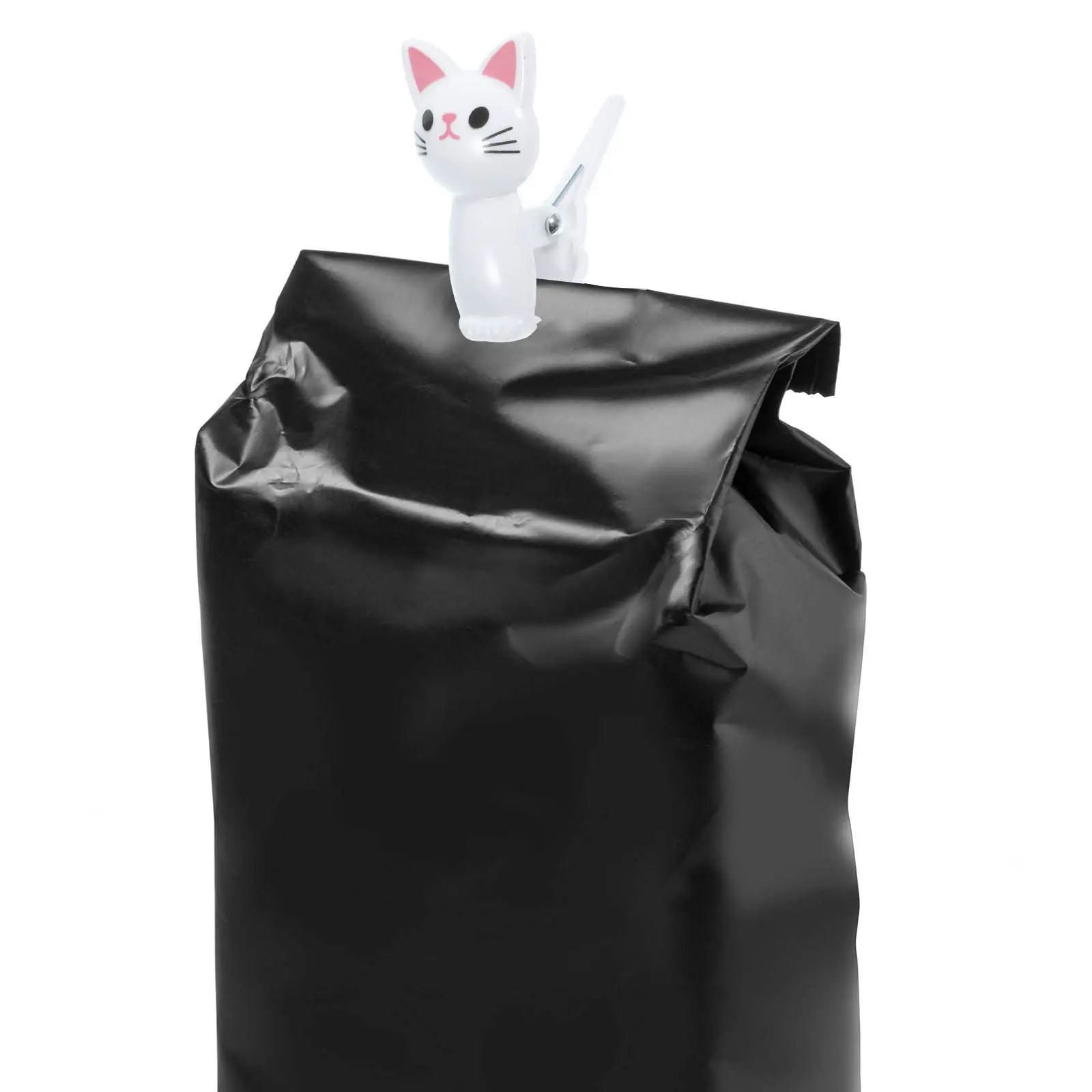 

8Pcs Sturdy Plastic Cat Shaped Bag Clips Multipurpose Sealing Clamps for Food Packages Snack Pouches Receipts Files Kitchen Use