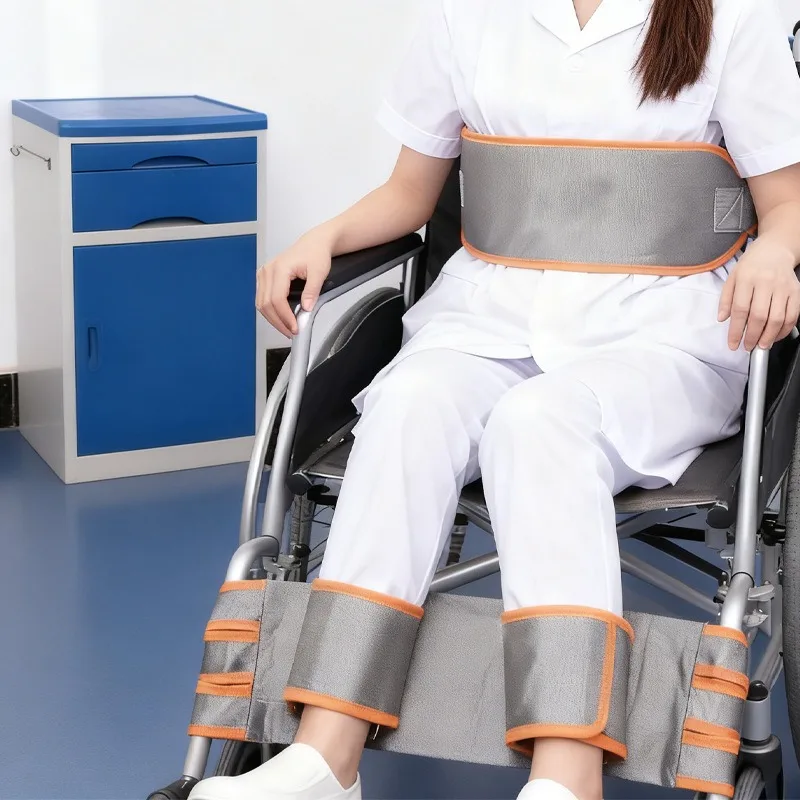 

Ремень-фиксатор для ног инвалидной коляски для пожилых людей с регулируемой застежкой на липучке, медицинский аксессуар для ухода за здоровьем