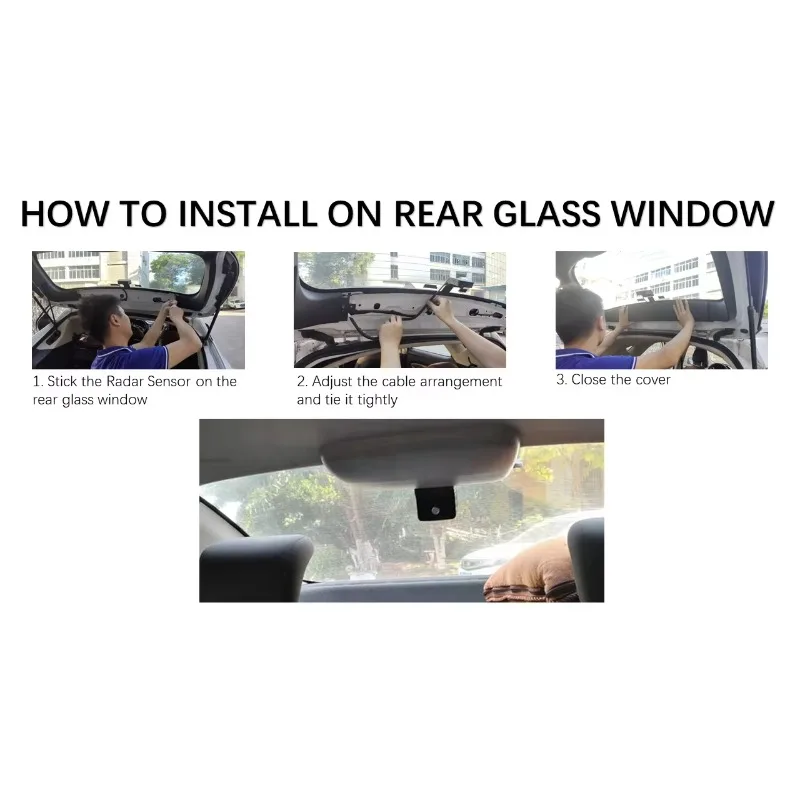 80M Blind Spot Detection 77Ghz Millimeter Wave Proximity Sensor Car Rear BSD Radar System ADAS Night Vision 12-36V Universal Fit view 6