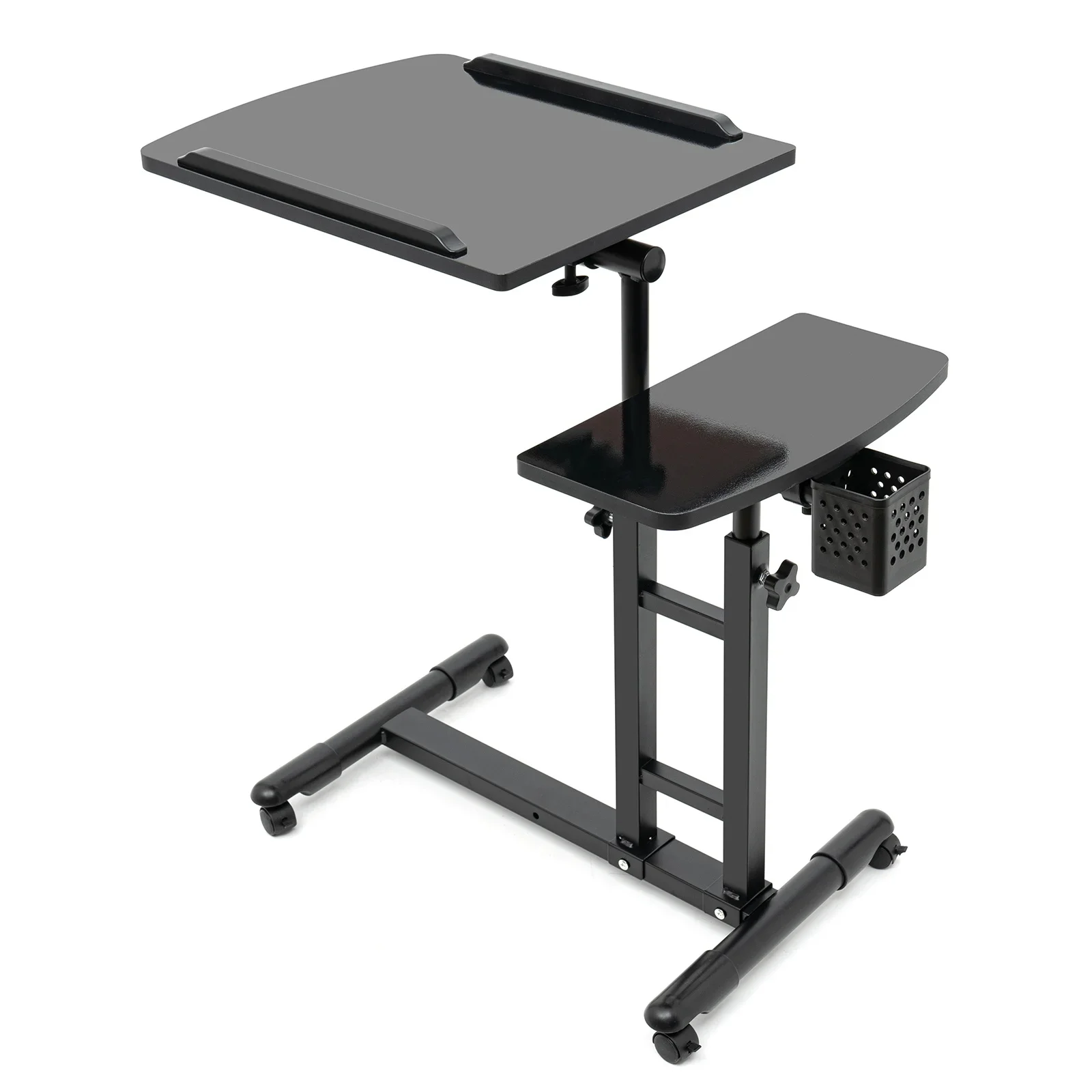 Tattoo Work Station Portable Tattoo Workbenchwith Universal Wheels Simple Installation Adjustable Design Dual Workbench