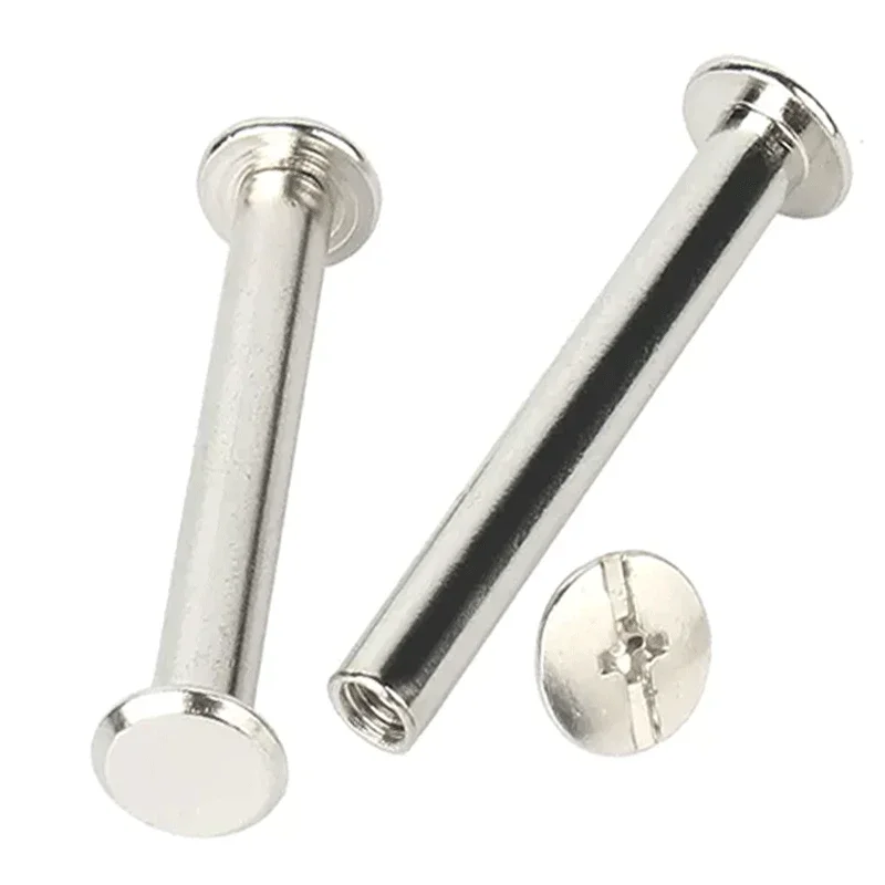 10sets ∅4(M3) ∅5(M4) 304 Stainless Steel Chicago Screw Photo Accounk Album Binding Screw Books Butt Screw