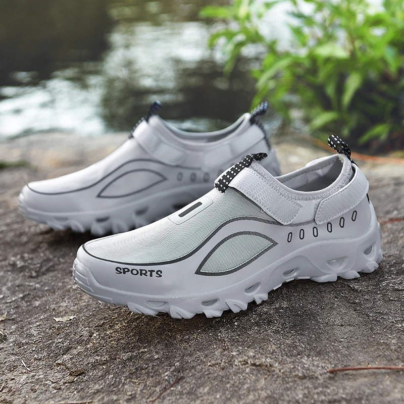 

Мужская походная обувь Aqua Shoes Мужские быстросохнущие противоскользящие кроссовки Горная обувь для воды Мягкие мужские повседневные кроссовки Походная обувь