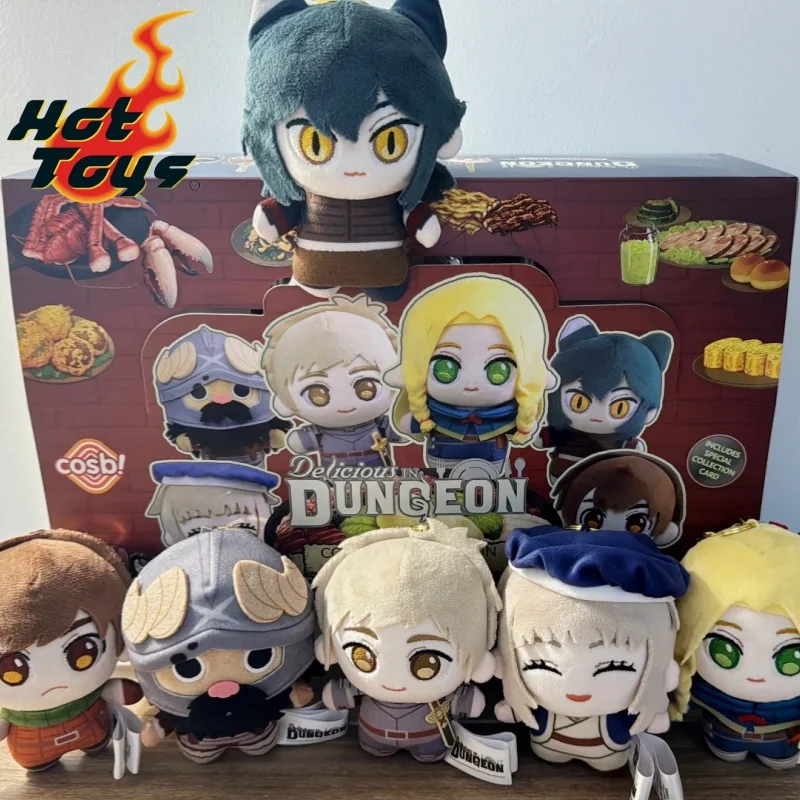 Hottoys Cosbi Anime Keychain Set Delicious In Dungeon 6 Unique Food-Themed Blind Box Collectible Plush Accessories Gifts