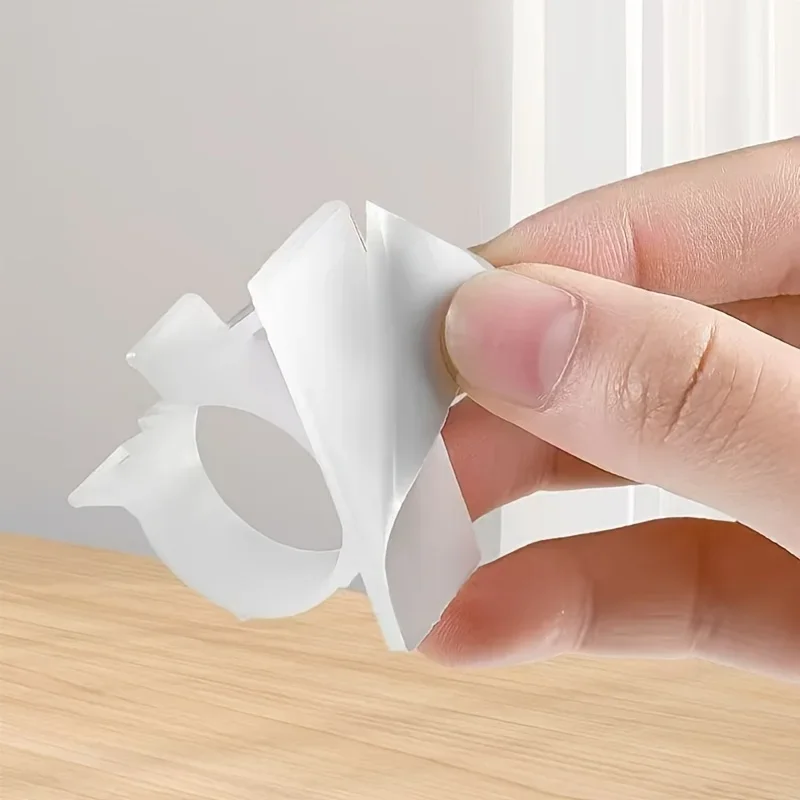 5Pcs No-Drill Self-Adhesive Pipe Clips, Universal Wall Mount Fastener Clamps for Hoses, Wires & Gas Pipe Organization