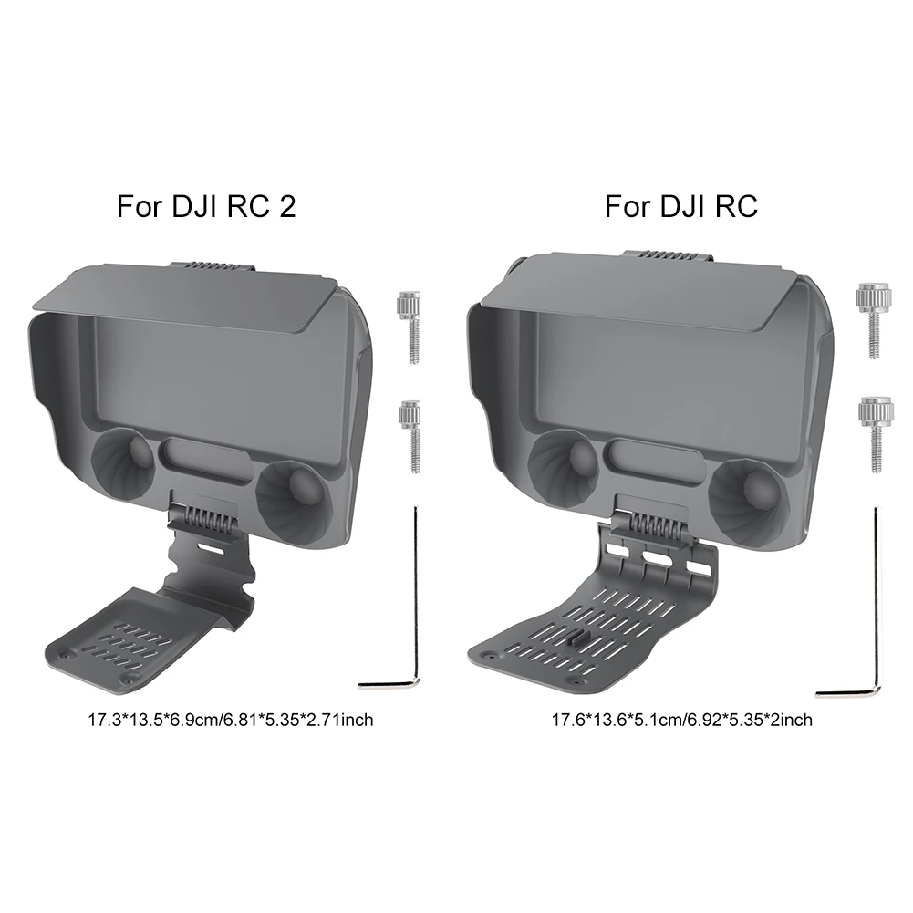 รีโมทคอนโทรลสำหรับ DJI rc/rc 2, อุปกรณ์ป้องกันหน้าจอโดรนกันแดดสำหรับ DJI MINI 4 Pro สำหรับ DJI AIR 3