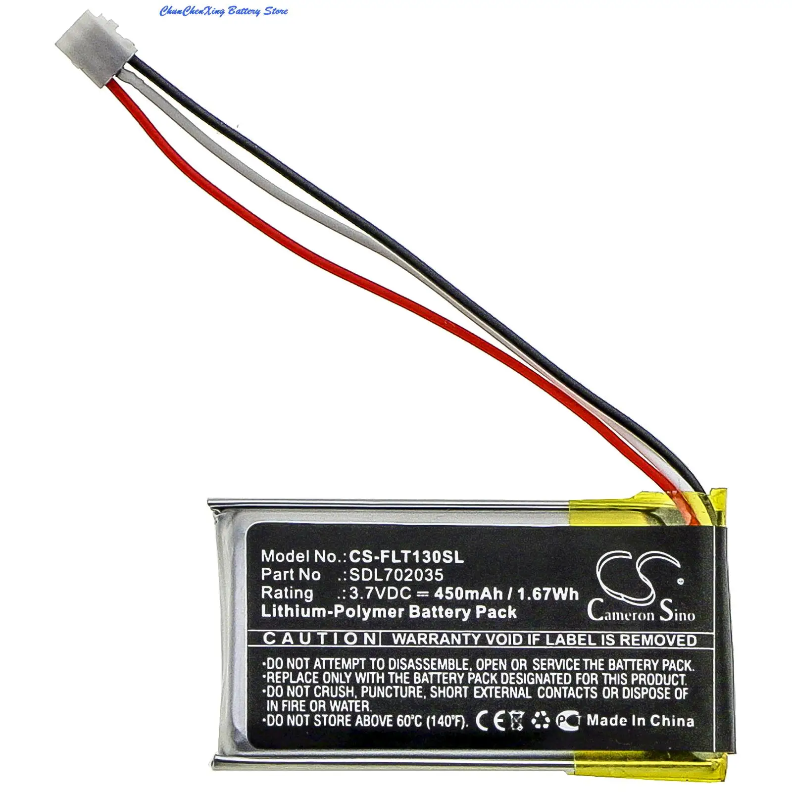 Cameron Sino 450MAh Nhiệt Pin Máy Ảnh SDL702035 Cho Flir One Pro