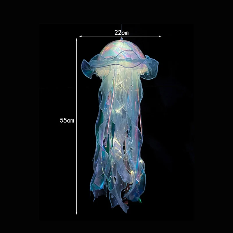 C5 لتقوم بها بنفسك قنديل البحر مصباح اللون فانوس حورية البحر قنديل البحر ضوء فانوس الفتيات سعيد تحت البحر موضوع حفلة عيد ميلاد ديكور هدايا