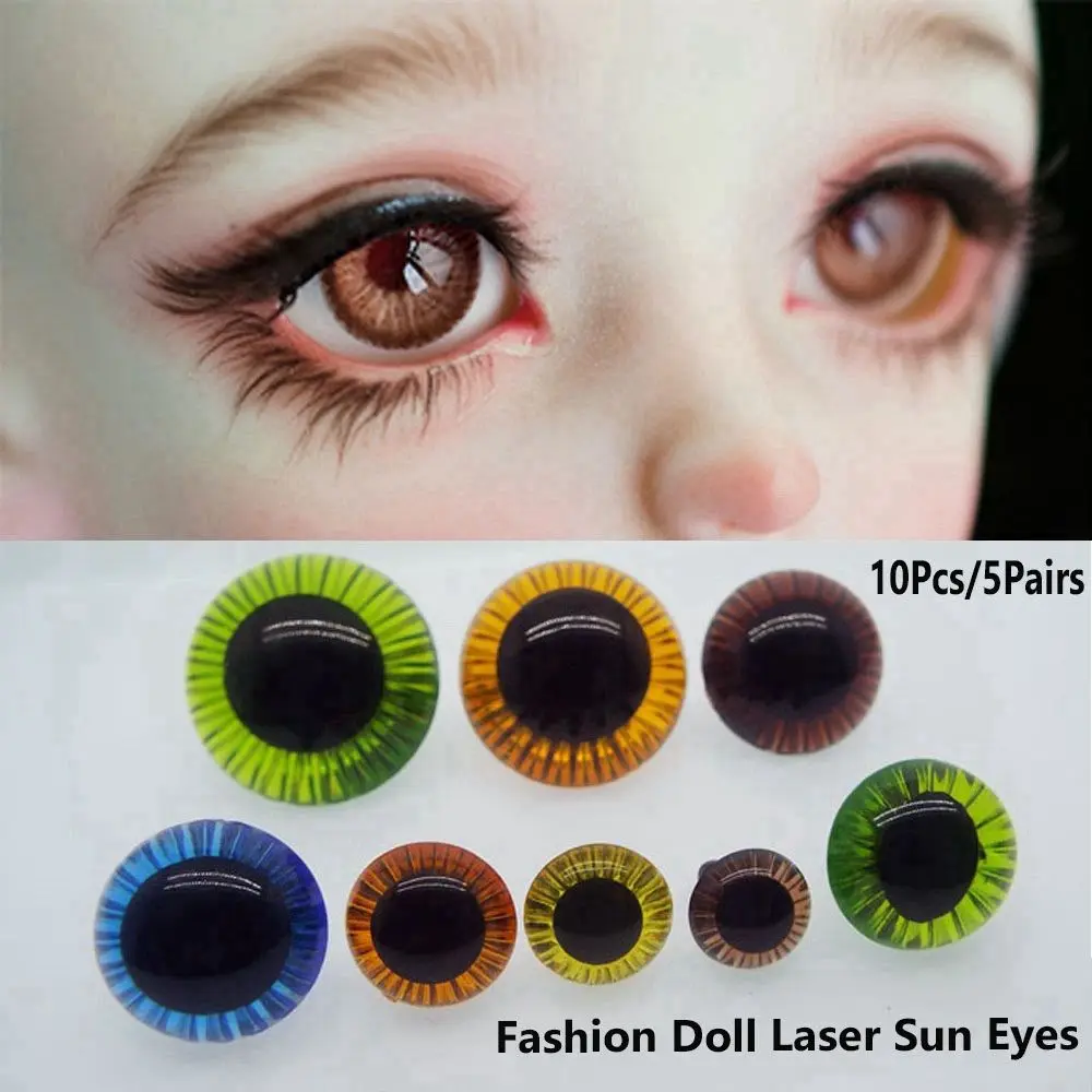 10pcs/5 pairs High Quality DIY Accessories Eyeball Safety Animal Toy Doll Making Crafts Plastic Eyes