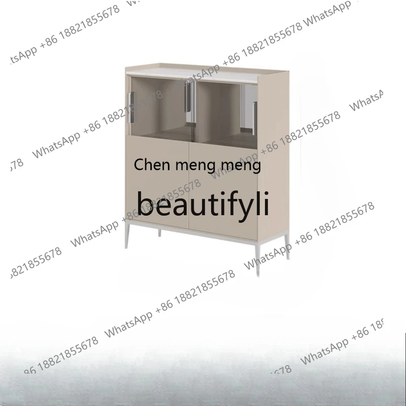 

dining side cabinet, living room wine cabinet slate behind the sofa, simple modern cabinet H