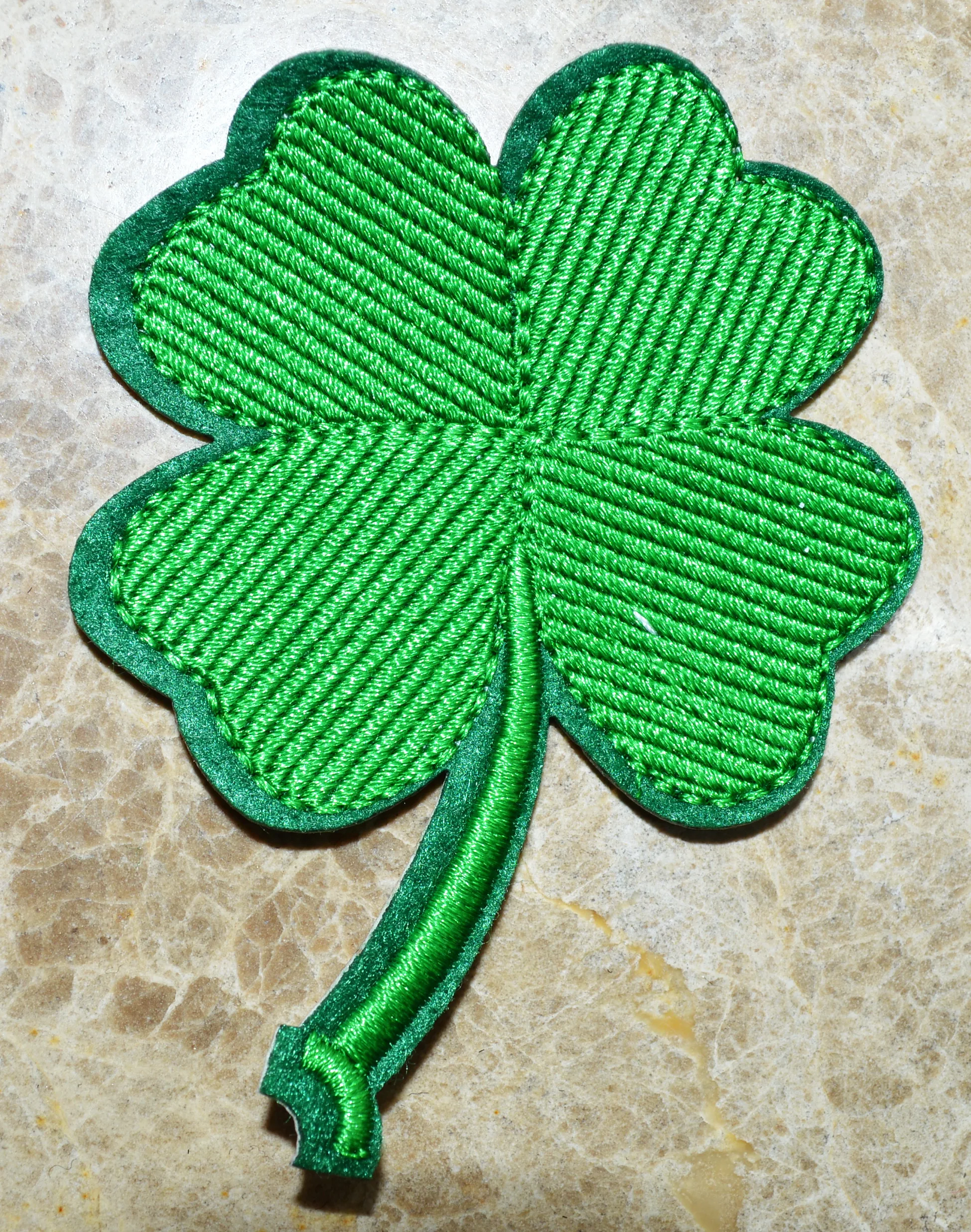 Four Leaf Clover Applique Patch - Shamrock, Good Luck , Iron on Patches applique (≈ 6.4 * 8 cm)