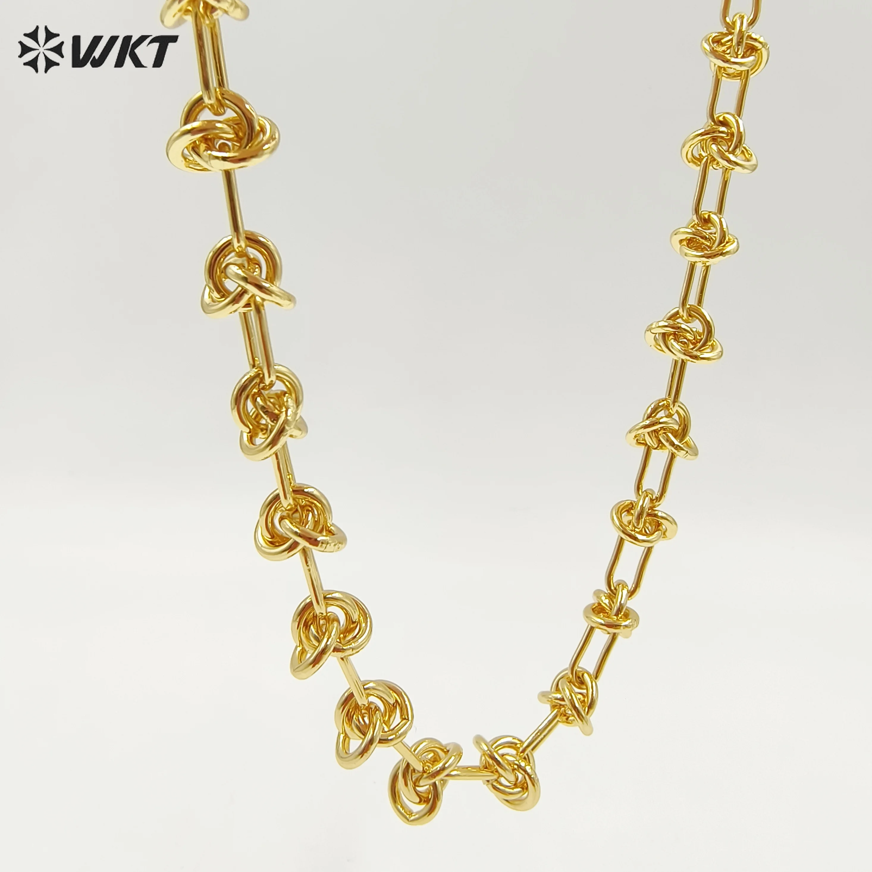 

WT-BC236 WKT новый стиль, высокое качество, красивый дизайн цепочки для женщин, подарки с покрытием из желтого золота 18 карат