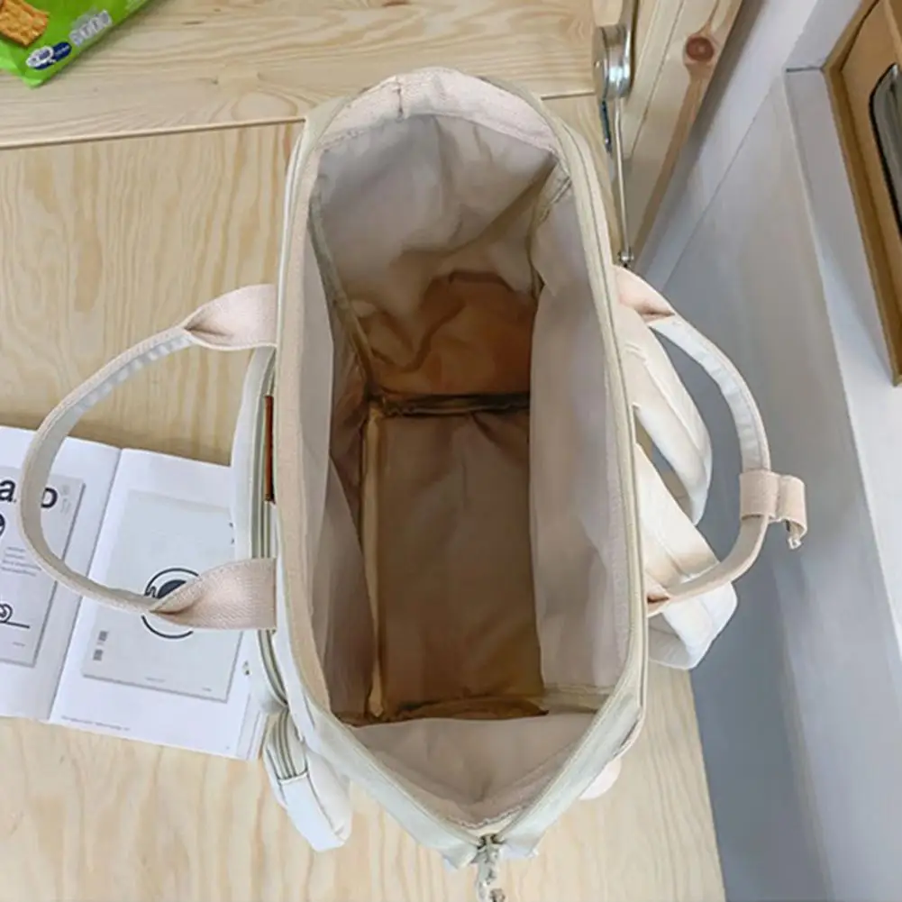 Ijsje Portemonnee Rugzak Multi-Compartiment Student Rugzak Met Handvat Portemonnee Capaciteit Ritssluiting Voor School