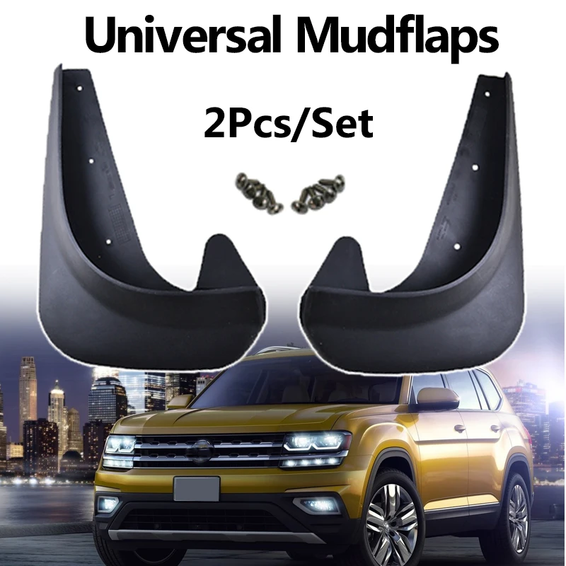 2Pcs Universal Car Auto Van Mud Flaps Mudflaps Wheel Fender Flares Sludge Mire Splash Guards Cover Front and Rear