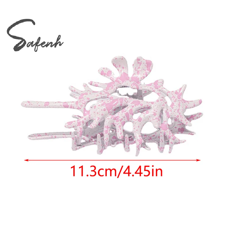 Y2K Conch Hair Claw Ins Style Hair Clip Fashion Liquid Metal Shark Clips For Girls Women Headwear Hair Accessories