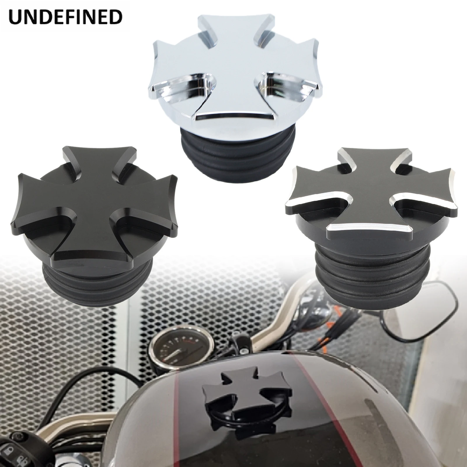 Motorcycle CNC Fuel Tank Gas Cap Vented Decorative Cover Oil Caps For Harley Touring Road King Softail Dyna Sportster XL883 1200