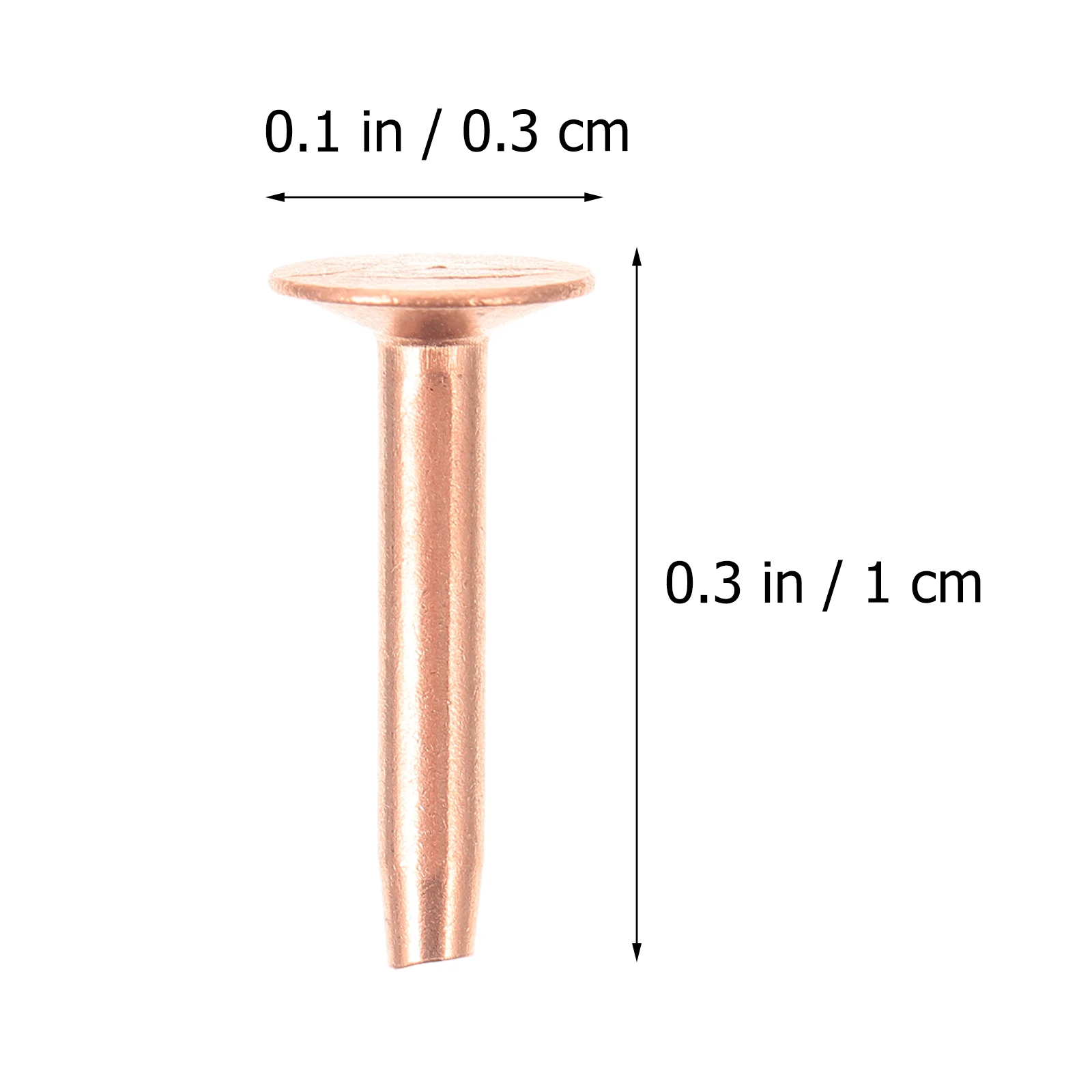 

Copper Rivets 10 Craft Rivet Sets DIY Crafts Bag Accessories Suitcase Rivets Durable AntiRust Sturdy Hardware