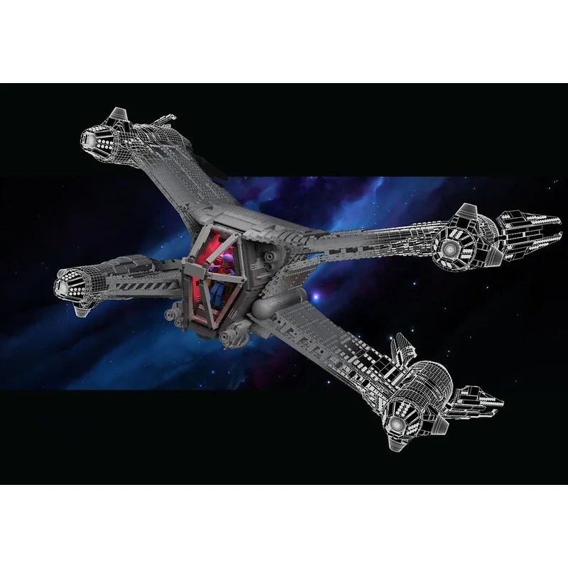 

MOC-116986Новый ClassicSA-23EOuter Space Battleship, строительный блок, модель7848 деталей, детский строительный блок на день рождения для мальчиков, игрушка в подарок