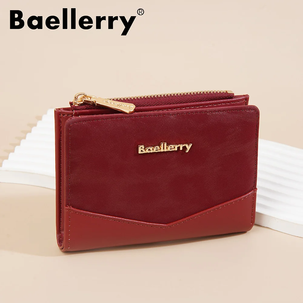 New Women Short Wallets Simple Slim Card Holder Zipper Female Purses Photo Holder Coin Pocket Small Wallet For Girls