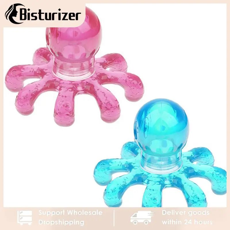 Mini Octopus Shape Personal Massage Muscle Relaxing Body Neck Massage Tool Crystal Claw Massage Handheld Massage Random Colors