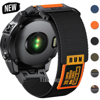 For Garmin 22 26mm Nylon Loop Strap 5 Plus 6Pro 7Pro Easy Fit Wristband Watch Band Fenix 6x 7XPro 5XPlus 3 Bracelet Tactix7 Belt