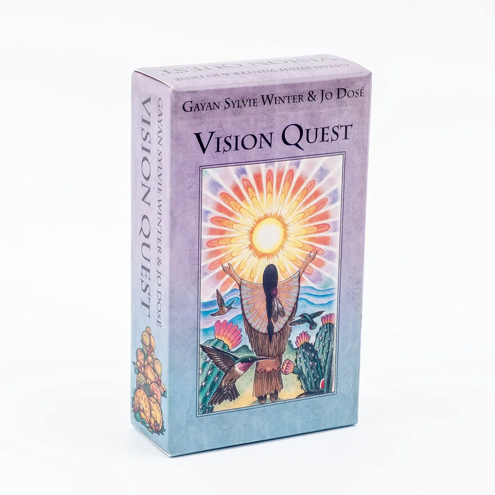 Vision Quest Tarot 78-karta talia tarota dla początkujących rozrywka rozrywka karta do gier spotkanie rodzinne talia wróżbiarska 10.3*6cm