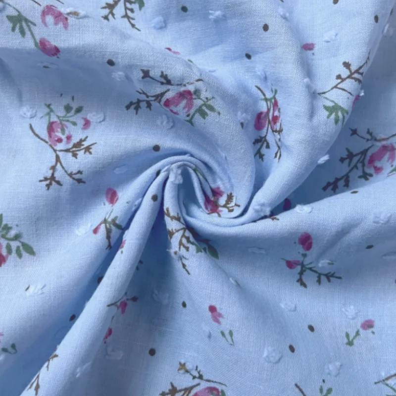 3/5/10yard Soft Ditsy Print Floral Cotton Fabric Vintage Flower Patterned Sewing Material By the Yard