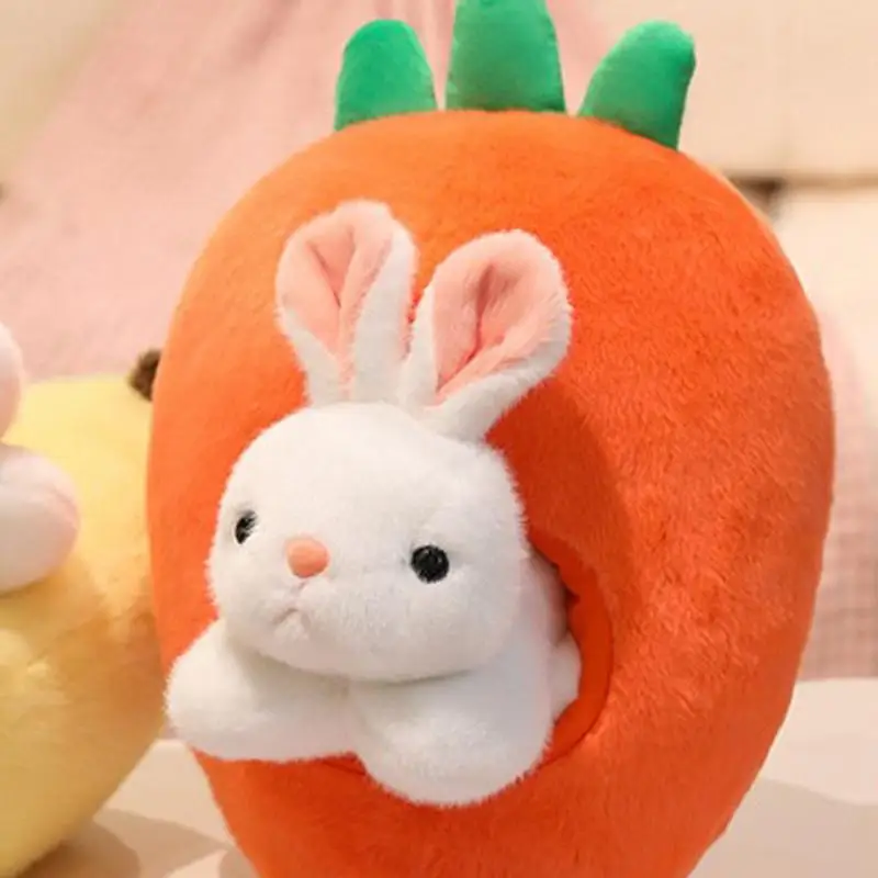 

Carrot Bunny Plush Cute Easter Plush Toys Comfort Animal Dolls And Pillow For Kids Adults Teens Boys Toddler Family Birthday