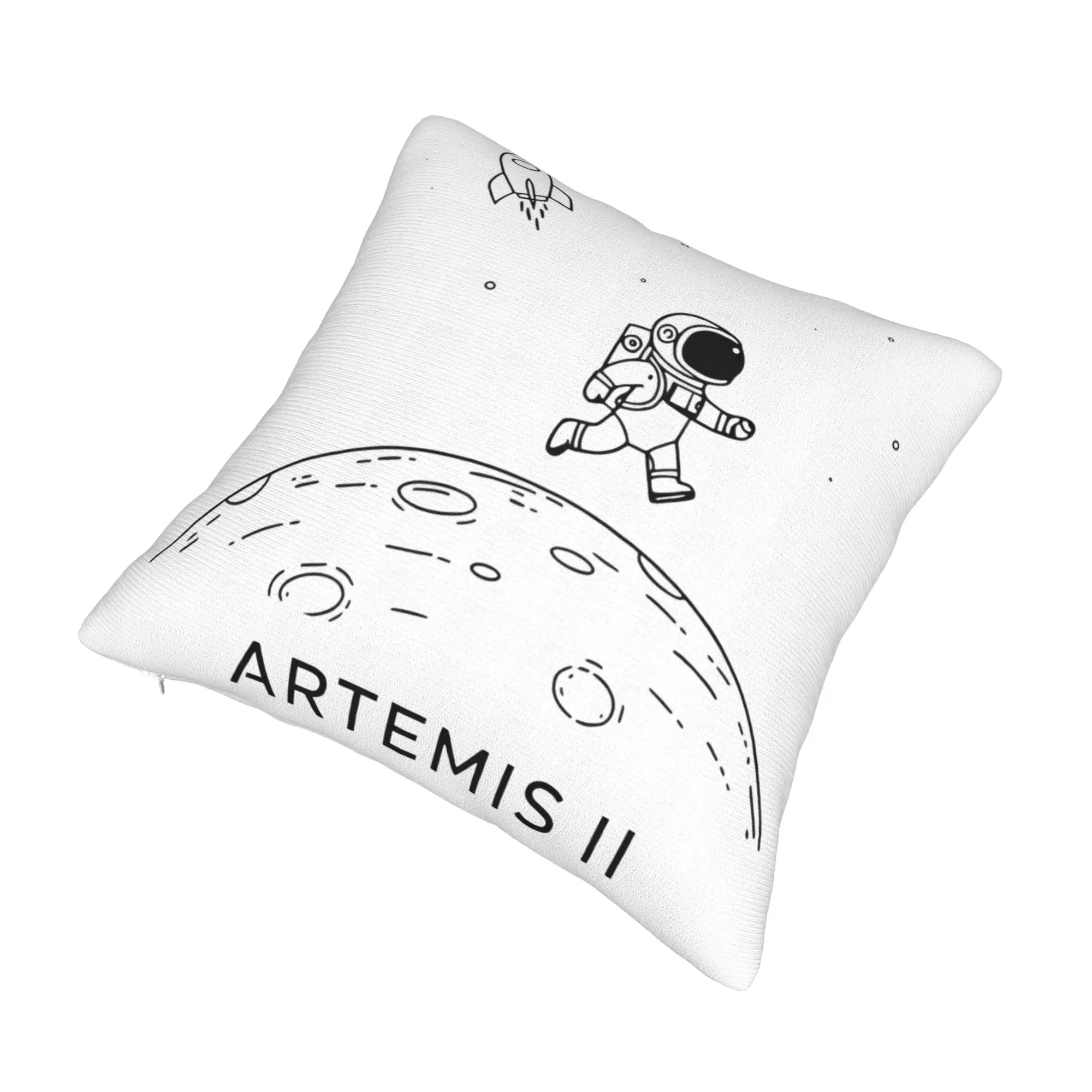 Decorative Pillowcase Artemis II Mission To The Moon 2026 Artemis 2  Stuff Chair  Pillow Case Cover Square Multi-Size
