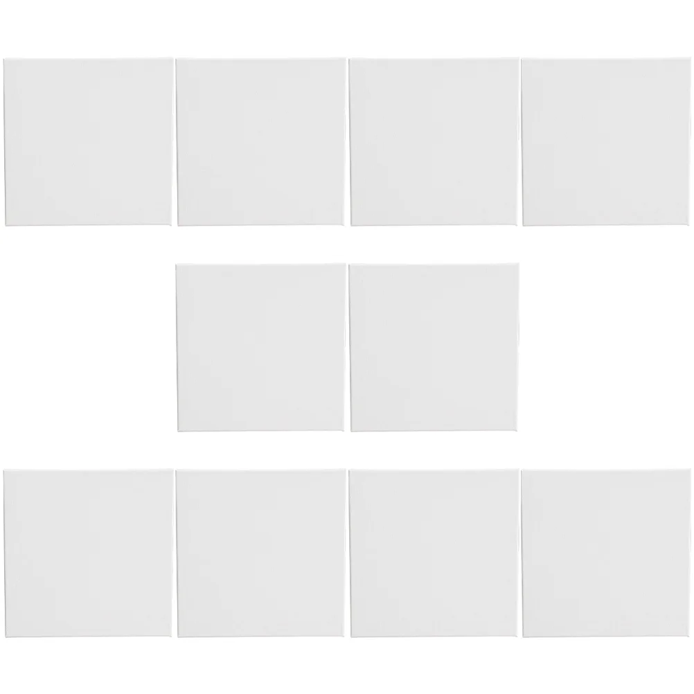

10 Pcs Square Oil Painting Frame Board Wood Canvas Frames Practical Boards for Painting Crafts Beginner Hobbies Acrylic