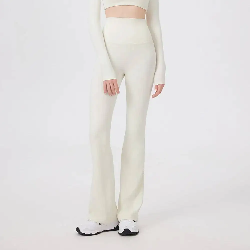 سراويل نسائية عالية الخصر مثل السراويل الضيقة مجوفة مع حواف مضادة لللف وتأثير رفع الورك سراويل رياضية #1