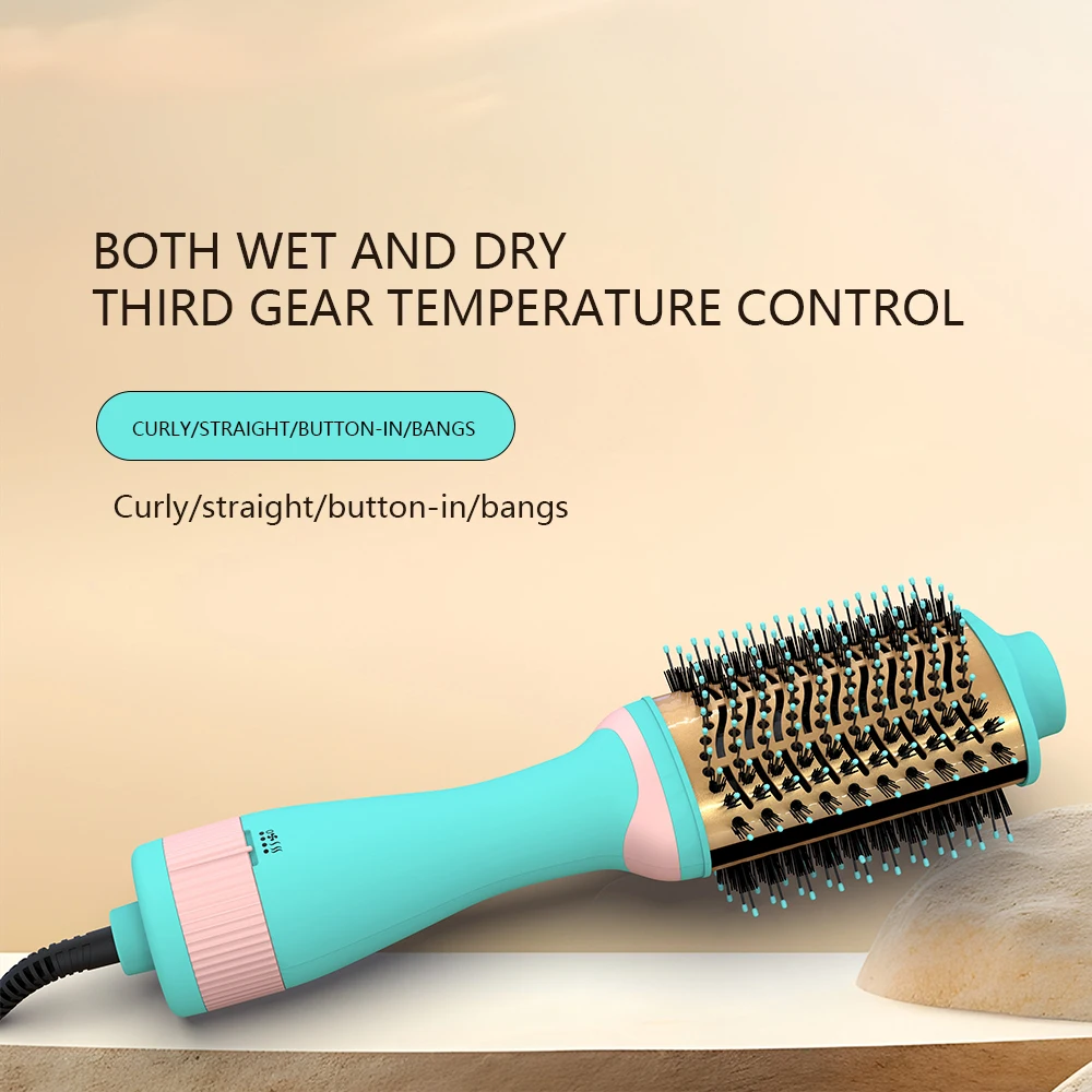 جديد وصول المهنية البيضاوي الشكل فرشاة الهواء الساخن مخصص اللون/شعار تفجير مجفف الشعر متعدد الطراز أدوات مختلفة نمط الشعر