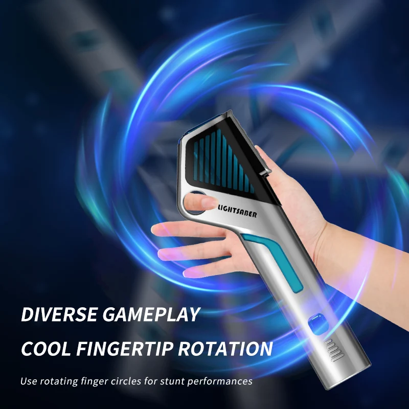 Children Colorful Glowing Sword Toys Telescopic Music Laser Sword 2-in-1 Rotating Decompression Toy Light Sword Kids Adult Toys