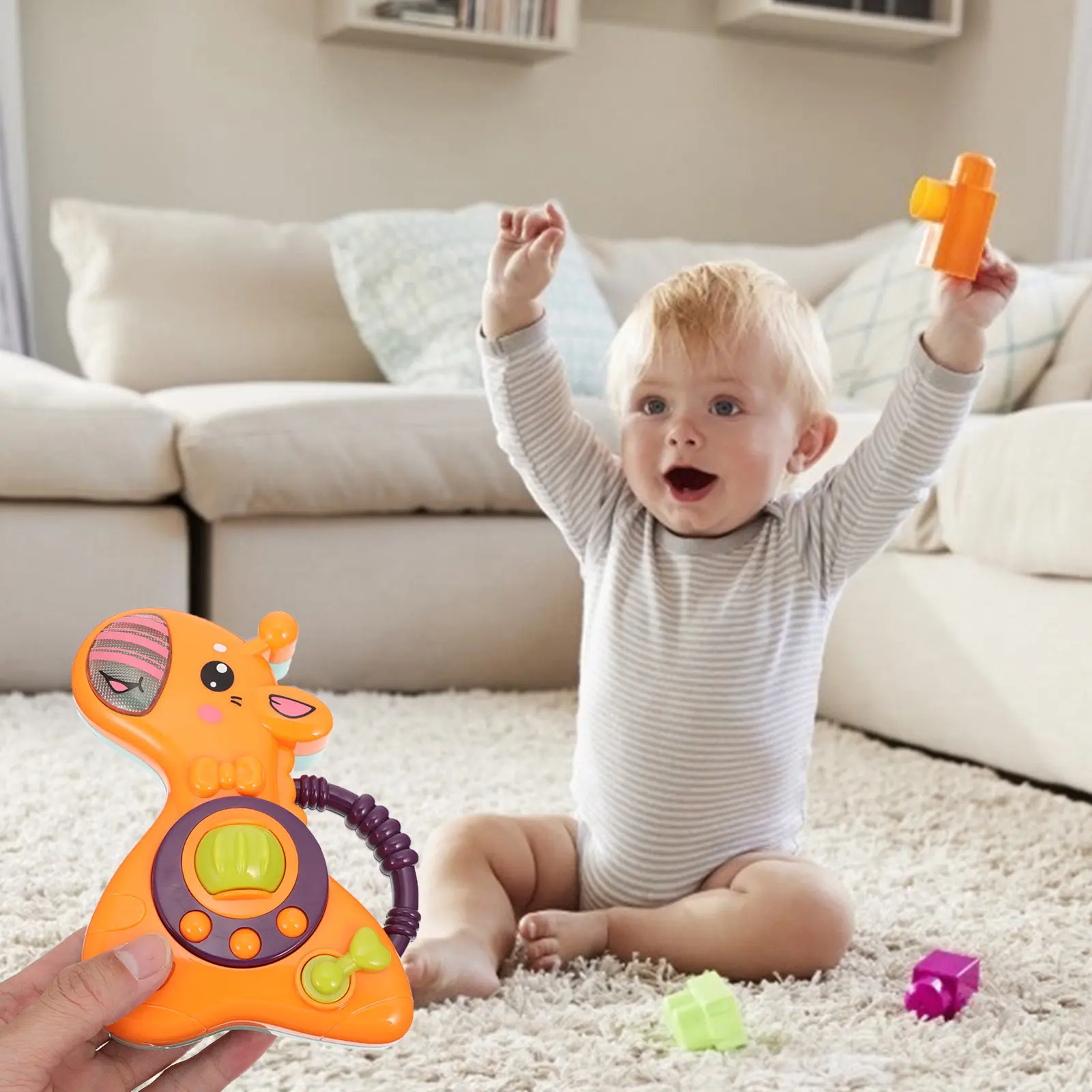 

Baby Hand Drum Musical Cartoon Light Sound Early Education Music Learning Entertainment Developmental Instrument