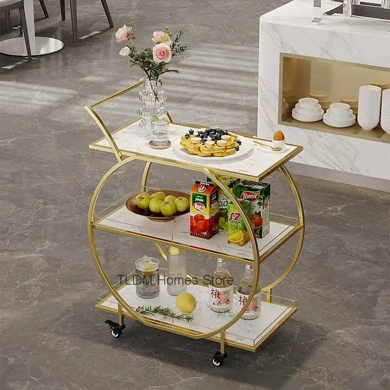 Side Bathroom Hotel Handcart Work Street Push Moving Hotel Handcart Extended Trolley Reinigungs Wagen Commercial Furniture
