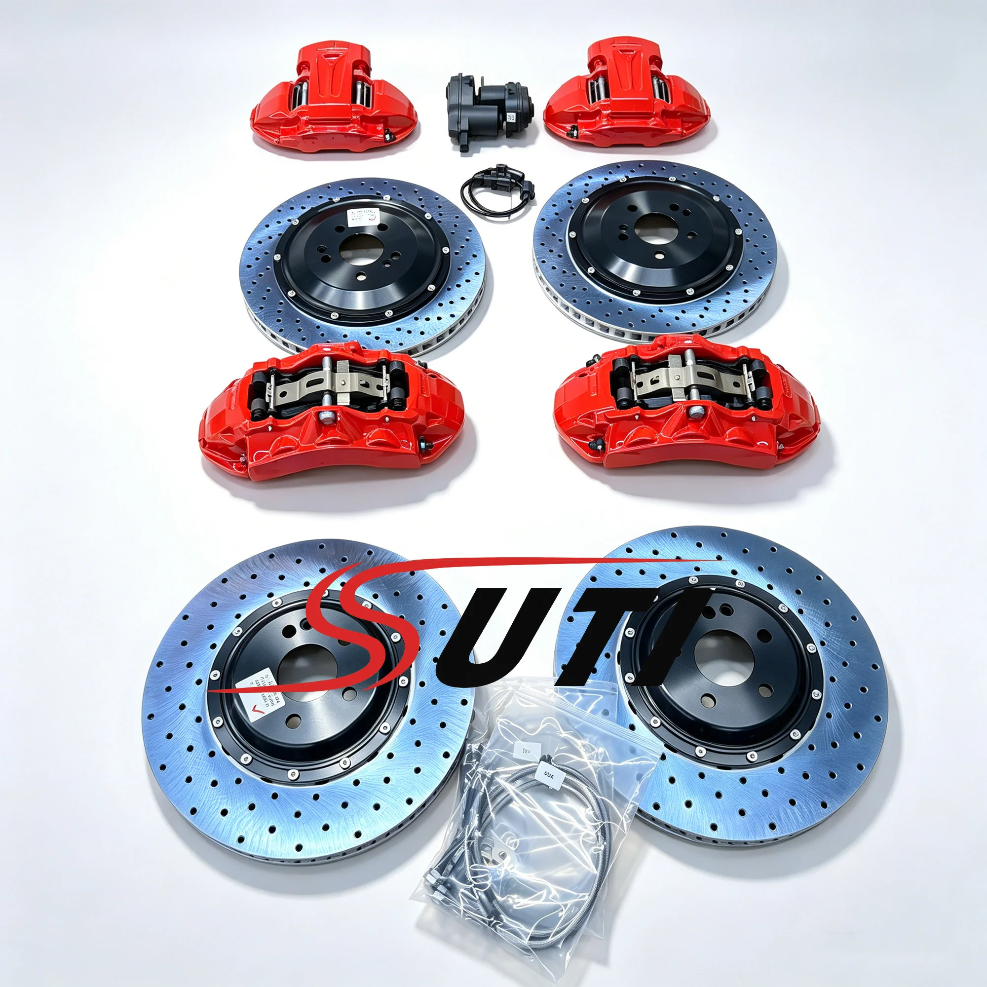 Factory Custom 6 Pot EPB4 4 Pot Handbrake Brake Caliper Kit Tuning Brake System Sedan Auto Car Sale Now